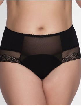 Трусы бразилиана Akcent SIZE PLUS 005, Цвет: черный, Размеры: 4XL