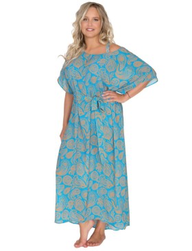 Легкое пляжное платье Akcent 5, Цвет: голубой, Размеры: L/XL