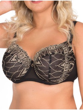 Мягкий бюстгальтер с поддержкой Akcent A-30 M, Цвет: черный, Размеры: 70L