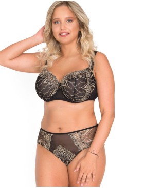 Мягкий бюстгальтер с поддержкой Akcent A-30 M, Цвет: черный, Размеры: 70L, изображение 3