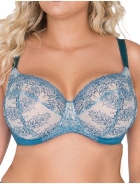 Мягкий бюстгальтер с боковой поддержкой Akcent A-38 M, Цвет: бирюзовый, Размеры: 70L