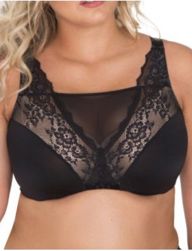 Бюстгальтер-топ мягкий Akcent A-49 M, Цвет: черный, Размеры: 75H