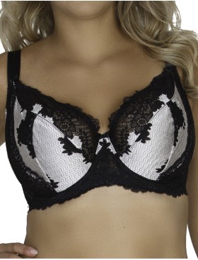 Мягкий бюстгальтер на большую грудь Akcent A-93 M, Цвет: черный, Размеры: 70I