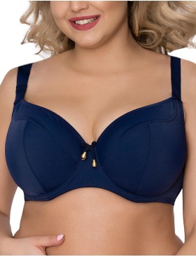 Синий пляжный бюстгальтер Akcent AN200 M, Цвет: темно-синий, Размеры: 75E