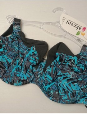 Верх купальника с мягкой чашкой Akcent AN234 M, Цвет: аквамарин, Размеры: 70G, изображение 3