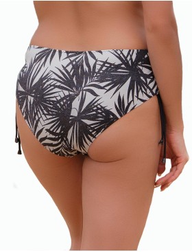 Плавки женские с регулировкой бока Akcent AN267, Цвет: черно-белый, Размеры: 2XL, изображение 2