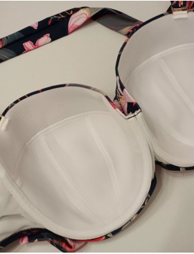 Пляжный бюстгальтер бандо AVA SK167 P-UP, Цвет: темно-синий, Размеры: 70A, изображение 6