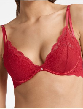 Бюстгальтер с пуш-ап Esotiq TRIXIE 40149 красный, Цвет: красный, Размеры: 75D