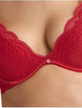 Бюстгальтер с пуш-ап Esotiq TRIXIE 40149 красный, Цвет: красный, Размеры: 75D, изображение 4