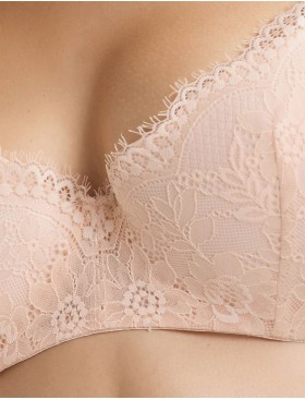 Бюстгальтер балконет пуш-ап Esotiq KITTY 40553 пудровый, Цвет: пудровый, Размеры: 70E, изображение 5