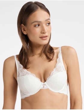 Кружевной бюстгальтер с пуш-ап Esotiq KHLOE 40556 экрю, Цвет: экрю, Размеры: 65F, изображение 3