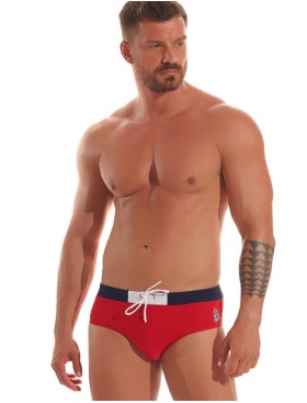 Мужские пляжные плавки Jolidon B517U красный, Цвет: красный, Размеры: M, изображение 2