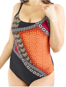 Совместный купальник Naturana 73405 ZENITH черный/охра, Цвет: черный/охра, Размеры: 75D, изображение 3