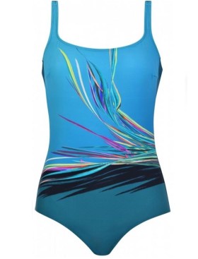 Бирюзовый слитный купальник Naturana 73415 OCEAN MIST, Цвет: бирюзовый, Размеры: 75D, изображение 4