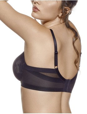 Мягкий бюстгальтер с боковой поддержкой Selene FRIDA чёрный, Цвет: чёрный, Размеры: 100C, изображение 2