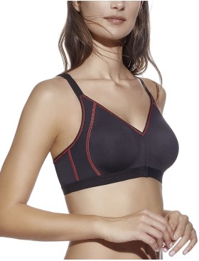 Бюстгальтер спорт Selene NORA чёрный, Цвет: чёрный, Размеры: 70B, изображение 3