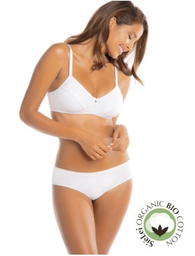 Трусы брифы хлопковые Sielei NATURAL COTTON 1441 bianco, Цвет: bianco (белый), Размеры: S, изображение 2