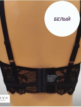 Бюстгальтер бралетт на косточках VOVA LAURA V32519 белый, Цвет: белый, Размеры: 70C, изображение 3