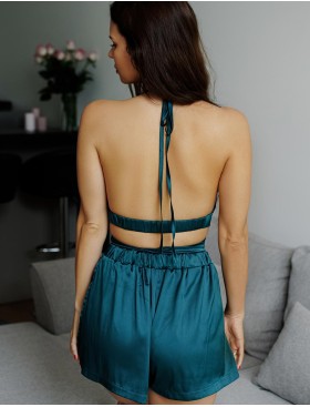 Соблазнительная пижама топ и шорты 5senses 7148 зеленый, Цвет: зеленый, Размеры: L, изображение 2
