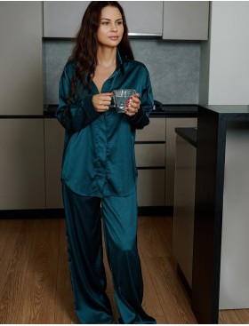 Брючный комплект 5senses 7149 зеленый, Цвет: зеленый, Размеры: XS/S, изображение 4