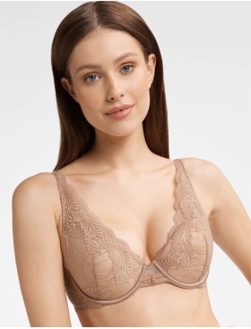 Кружевной бюстгальтер с пуш-ап Esotiq KHLOE 40556 капучино, Цвет: капучино, Размеры: 80C, изображение 3