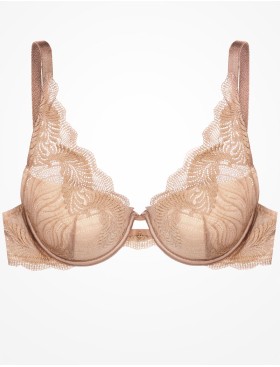 Кружевной бюстгальтер с пуш-ап Esotiq KHLOE 40556 капучино, Цвет: капучино, Размеры: 80C, изображение 8