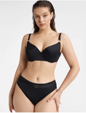 Трусы купальные высокие Esotiq DELICE 40796, Цвет: черный, Размеры: L, изображение 4