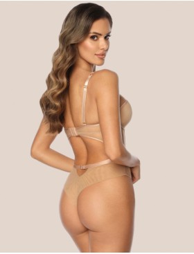 Боди с чашками пуш-ап Kinga CHARMY BODY 962-B, Цвет: бежевый, Размеры: 70D, изображение 2