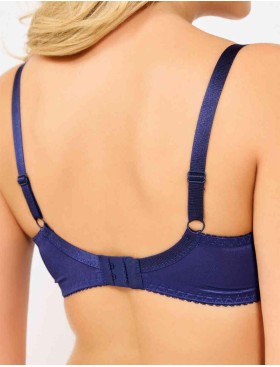 Бюстгальтер с мягкими кружевными чашками Lina A 6010 темно-синий, Цвет: темно-синий, Размеры: 70E, изображение 2