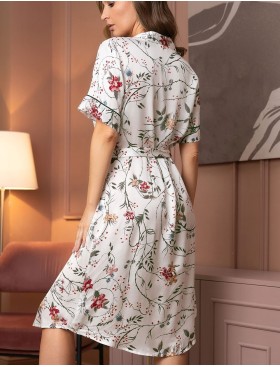 Удлиненная рубашка-халат Mia-Amore MELODY 3939, Цвет: белый, Размеры: 3XL, изображение 2