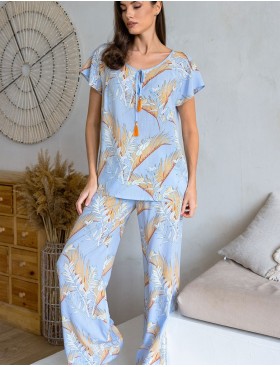 Комплект с брюками Mia-Amore PALM BEACH 1986, Цвет: голубой, Размеры: 3XL