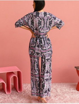 Комплект из вискозы туника и брюки Mia-Mia ALBA 16503, Цвет: cиреневый, Размеры: S, изображение 2