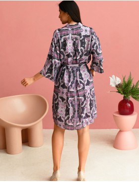 Платье-рубашка из вискозы Mia-Mia ALBA 16509, Цвет: cиреневый, Размеры: S, изображение 2