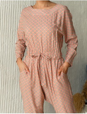 Комбинезон брючный Mia-Mia ALEKSA 16523, Цвет: розовый, Размеры: S, изображение 4