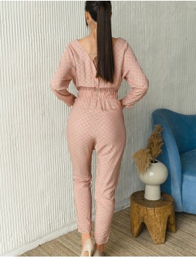 Комбинезон брючный Mia-Mia ALEKSA 16523, Цвет: розовый, Размеры: S, изображение 2