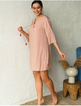 Туника прямого силуэта Mia-Mia ALEKSA 16524, Цвет: розовый, Размеры: S, изображение 3