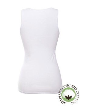 Хлопковая майка широкие бретели Sielei NATURAL COTTON 1436 bianco, Цвет: bianco (белый), Размеры: M, изображение 6