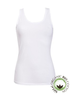 Хлопковая майка широкие бретели Sielei NATURAL COTTON 1438 bianco, Цвет: bianco (белый), Размеры: S, изображение 3