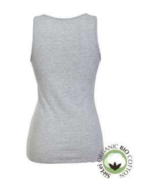 Хлопковая майка широкие бретели Sielei NATURAL COTTON 1438 grigio melange, Цвет: grigio melange, Размеры: S, изображение 4