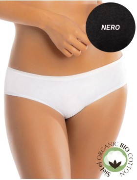 Трусы брифы хлопковые Sielei NATURAL COTTON 1441 nero, Цвет: nero (черный), Размеры: XS