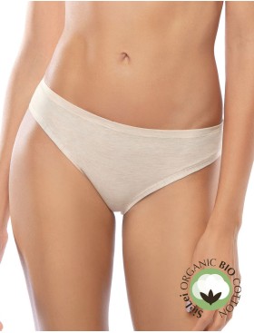 Хлопковые трусы слипы Sielei NATURAL COTTON 1445 ecru melange, Цвет: ecru melange, Размеры: S