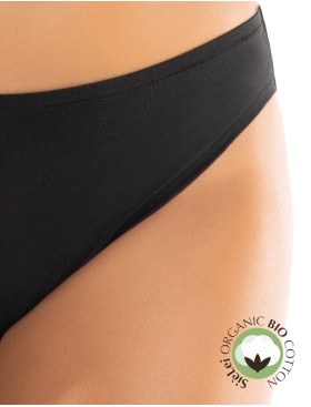 Хлопковые трусы слипы Sielei NATURAL COTTON 1445 nero, Цвет: nero (черный), Размеры: XL, изображение 4