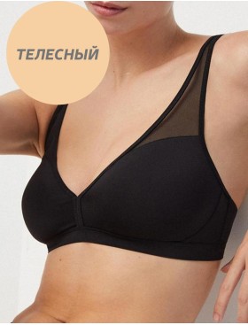 Бюстгальтер триангул без косточек Ysabel Mora 10018 ESSENTIALS телесный, Цвет: телесный, Размеры: S
