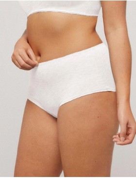 Высокие трусы слипы Ysabel Mora 10075 LAPURESA белый, Цвет: белый, Размеры: S