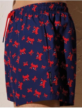 Мужские пляжные шорты Ysabel Mora 90121, Цвет: темно-синий/красный, Размеры: M, изображение 3