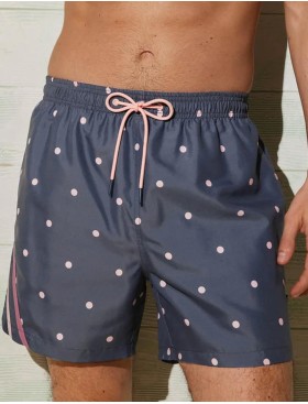 Мужские пляжные шорты Ysabel Mora 90130, Цвет: серый/розовый, Размеры: L