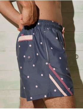 Мужские пляжные шорты Ysabel Mora 90130, Цвет: серый/розовый, Размеры: L, изображение 3