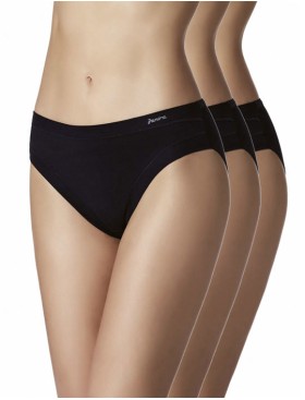 Хлопковые трусы Janira PACK-3 BRISLIP ESENCIAL 1031184 в наборе (3шт) negro, Цвет: negro (черный), Размеры: S