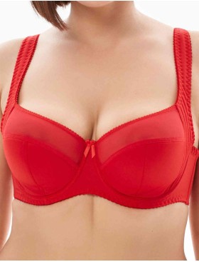 Бюстгальтер полумягкий с подкроем Lina A 6016 красный, Цвет: красный, Размеры: 85F