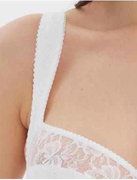 Бюстгальтер полумягкий с подкроем Lina A 6018 белый, Цвет: белый, Размеры: 75D, изображение 4